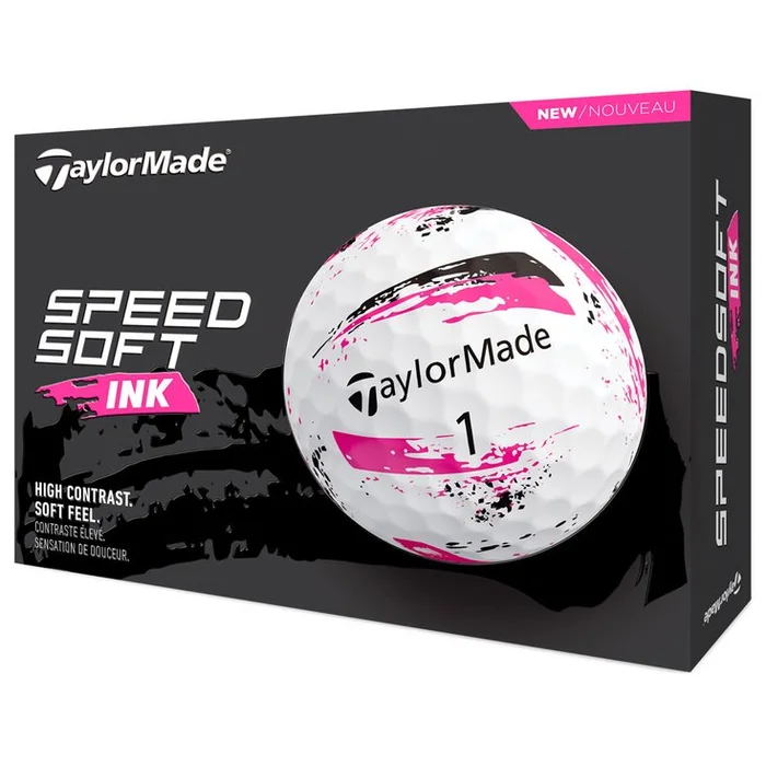 Balles neuves Taylormade SpeedSoft Ink Pink