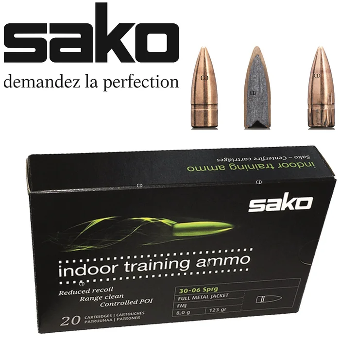 Balles Sako Ciné Tir Speedhead FMJ TA 30-06 Sprg 123 Grains Par 20