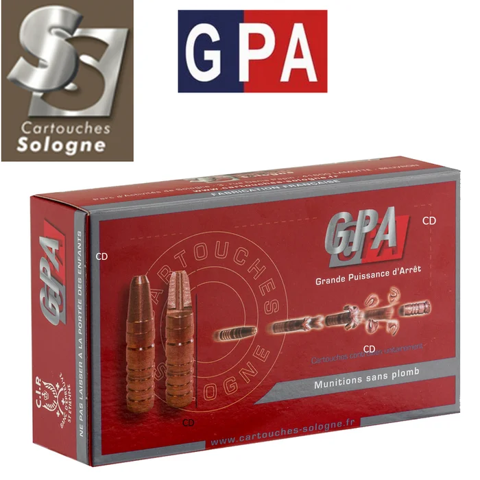 BALLES SOLOGNE GPA 8X57 JRS 196 GRAINS PAR 20