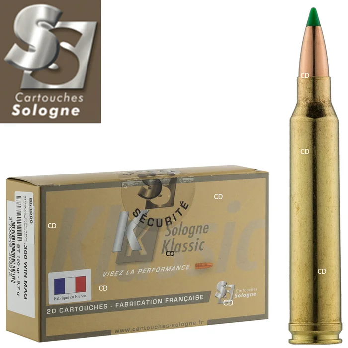 BALLES SOLOGNE KLASSIC 300WM 150 GRAINS PAR 20
