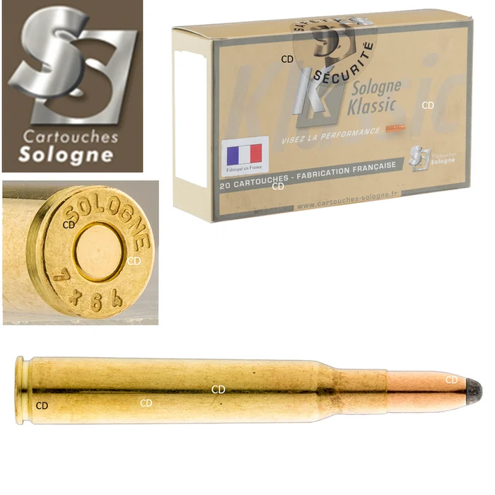 BALLES SOLOGNE KLASSIC 7X64 120 GRAINS PAR 20