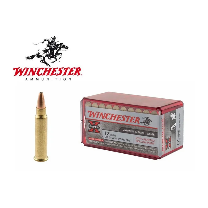 BALLES WINCHESTER 17 HMR 17 GRAINS PAR 50