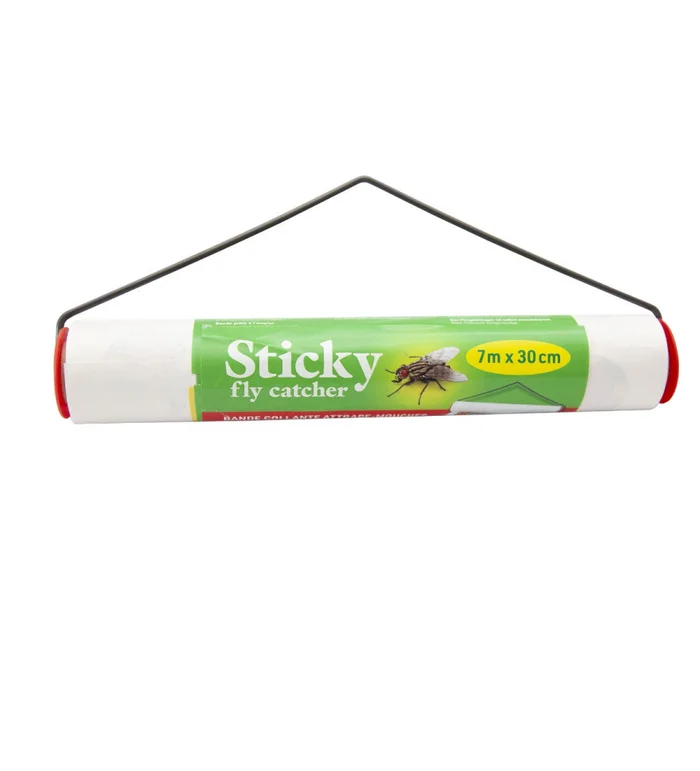 Bande attrape-mouches collante Sticky, 7m x 30cm