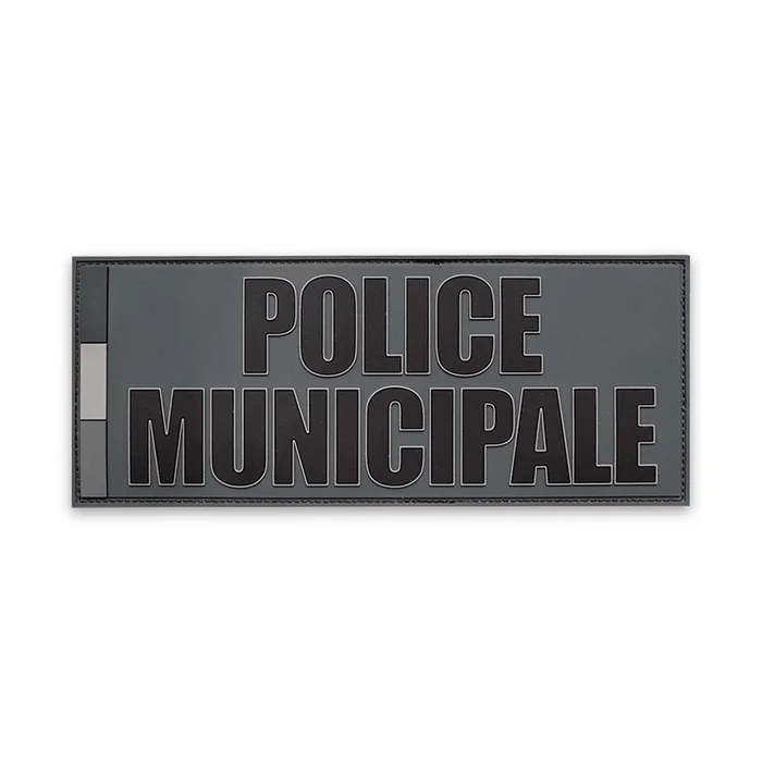 Bandeau dorsal BV Police municipale PVC 25 x 10 cm