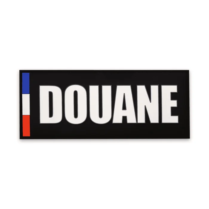 Bandeau dorsal Douane PVC 25 x 10 cm