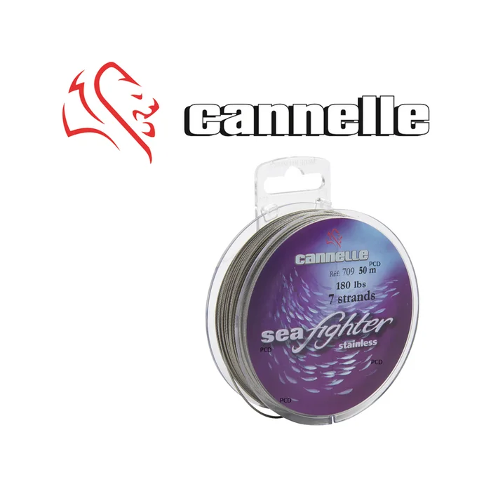 BAS DE LIGNE ACIER CANNELLE SEAFIGHTER COURONNE C709 50M