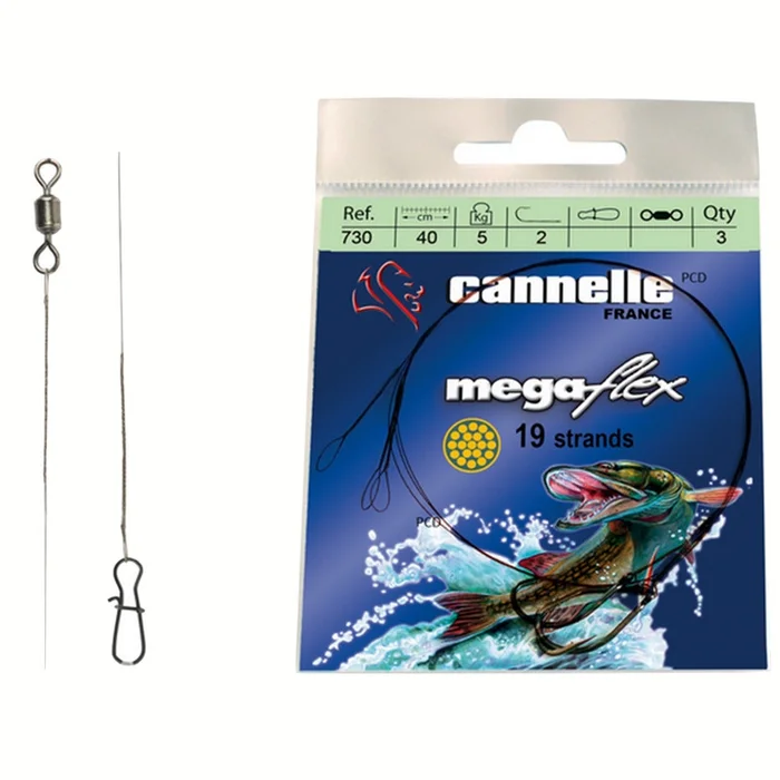 Bas De Ligne Acier VMC Mégaflex C738D 31cm Par 3
