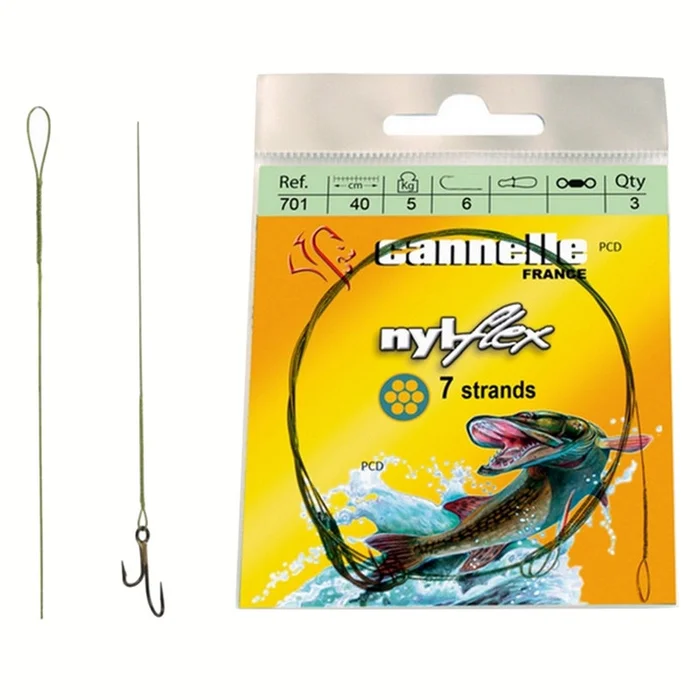 Bas De Ligne Acier VMC Nyflex C702R 40cm Par 3