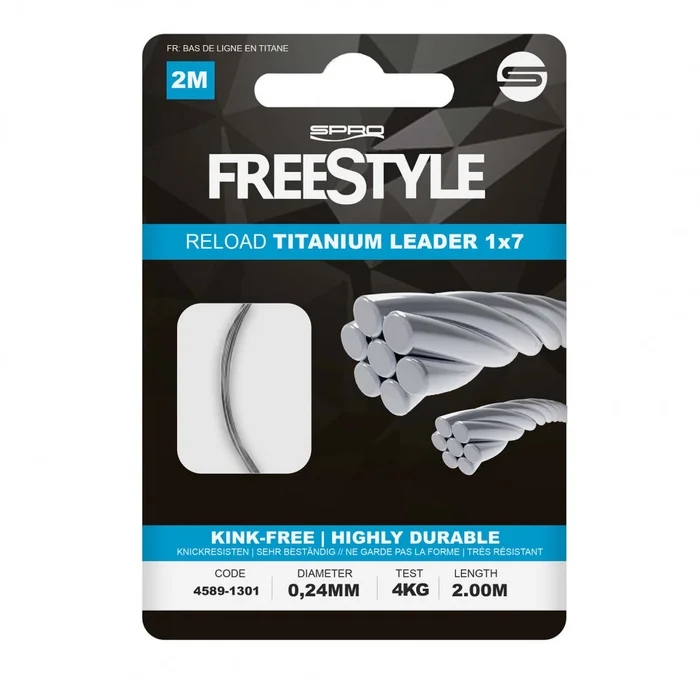 Bas de Ligne Spro FreeStyle Reload Titanium Leader