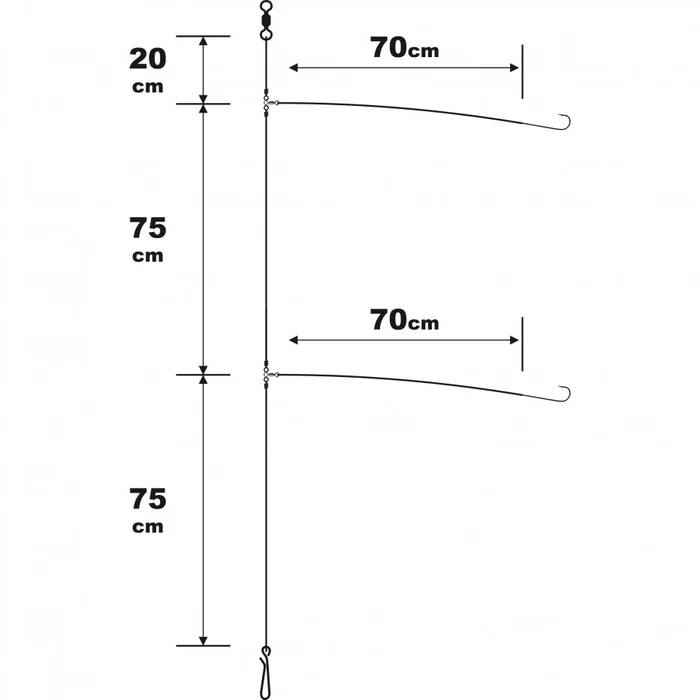 Bas De Ligne Surfcasting Sunset RS Competition Multi Especes / Fluoro