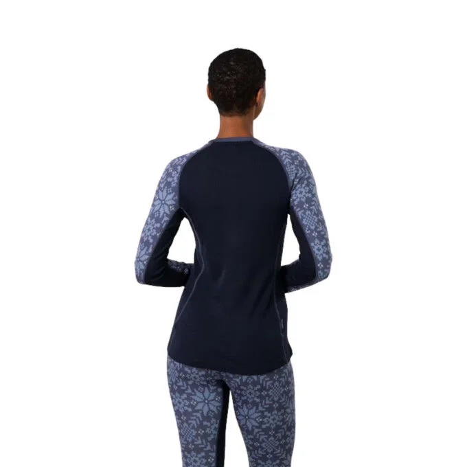 Baselayer femme a manches longues Kari Traa Edith – Moon Blue – Image 4