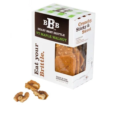Beary Best Brittles – Brittle aux noix des Adirondacks – Noix de Grenoble à l’érable du Vermont 9 oz