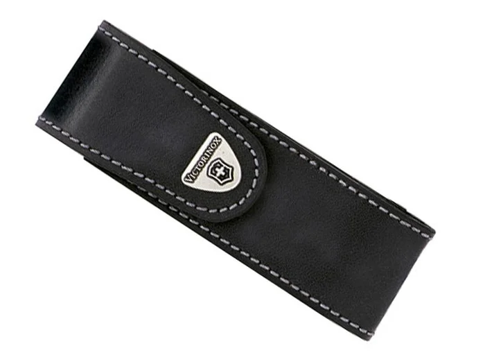 BEL 4.0523.31ETUI VICTORINOX 4 A 10 PIECES CUIR NOIR CLIP PIVOTANT