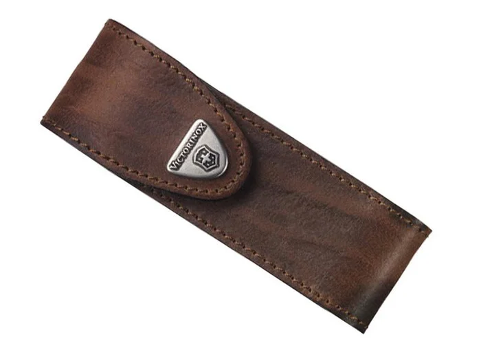 BEL 4.0548 ETUI VICTORINOX 11 PIECES ET PLUS CUIR MARRON