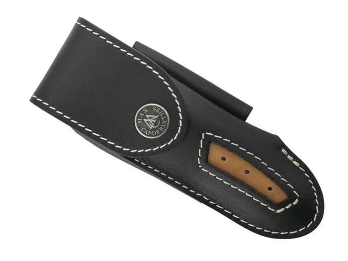 BEL49312 ETUI MAX CAPDEBARTHES CUIR LE THIERS 12CM NOIR/ALEZAN