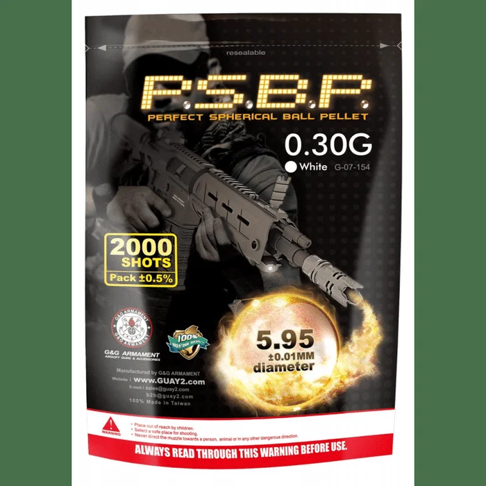 BILLES 0.30G PERFECT GRISES EN SACHET DE 2000