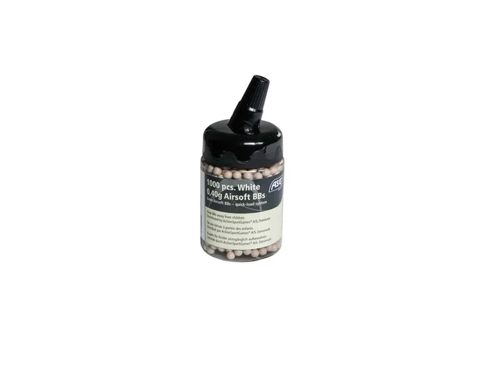 BILLES 0.40G ACCURACYBLANCHES EN POT DE 1000