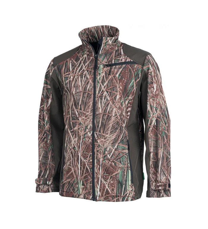 Blouson softshell camo roseaux Treeland