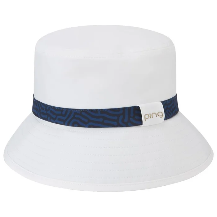 Bob Ping Women Bucket Hat White