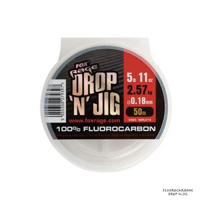 Bobine De Fluorocarbone Fox Rage Drop N Jig 50m