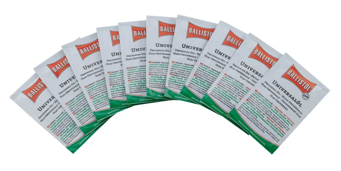 Boîte de 10 lingettes huile universelle – Ballistol