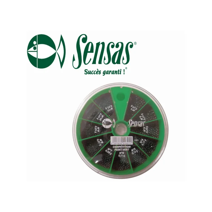 BOITE DE PLOMBS PEINTS COMPETITION 11 CASES SENSAS