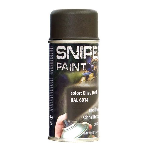 Bombes de peintures militaires Fosco 150ML, RAL6014 Olive Drab
