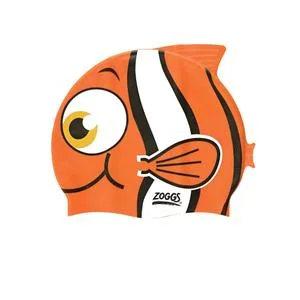 Bonnet de bain en silicone multicolore avec personnage enfant