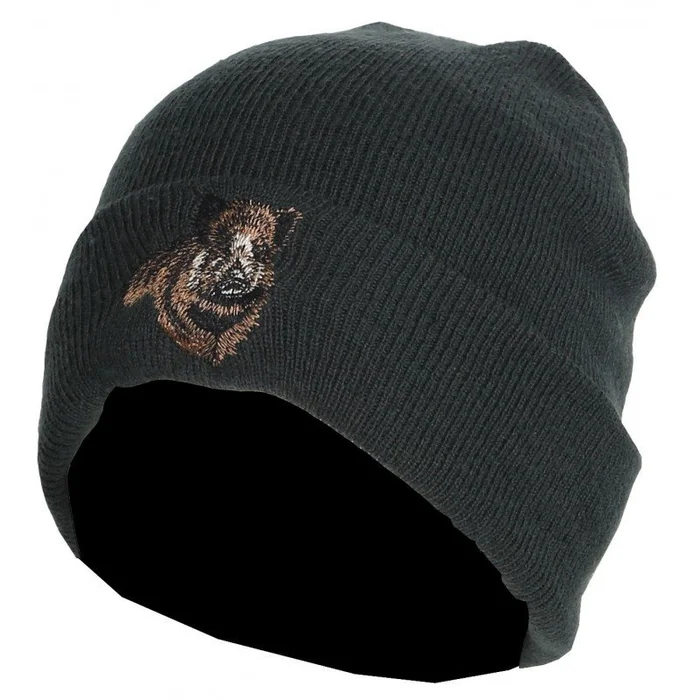 Bonnet kaki broderie sanglier SOMLYS