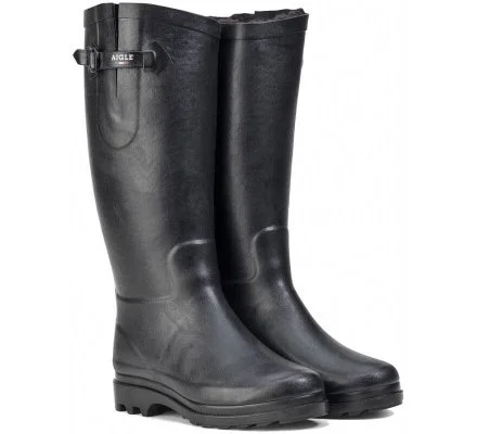 Bottes fourées Aiglentine femme noir Aigle