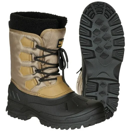 Bottes grand froid Fox outdoor, lacées, kaki-noir