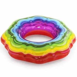Bouée natation ronde arc en ciel enfant