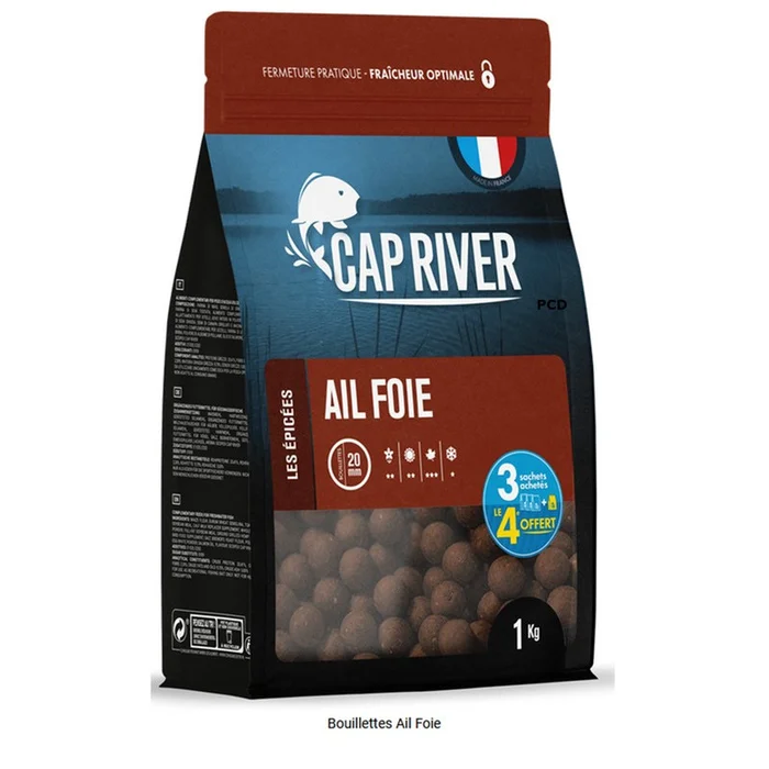 Bouillettes Cap River Ail Foie 5KG