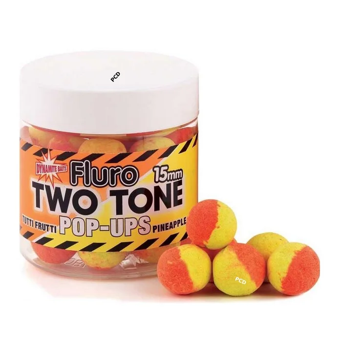 Bouillettes Flottantes Dynamite Baits Fluoro Two Tone Tutti & Pineapple 15MM 120G