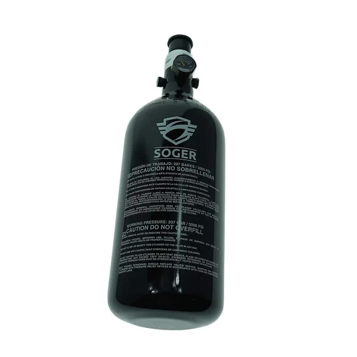 BOUTEILLE AVEC PRESET HPA 0.8L ALU 3000 PSI