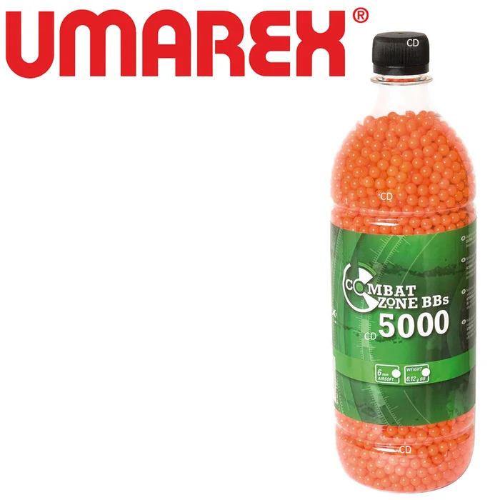 BOUTEILLE DE 5000 BILLES UMAREX 6MM ORANGE 0.12G
