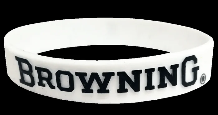 Bracelet en silicone blanc BROWNING