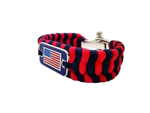 BRACELET MILITAIRE – PATRIOTE (SYNTHÉTIQUE)