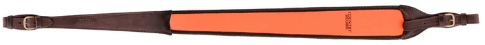 Bretelle carabine en cuir orange – Country Sellerie