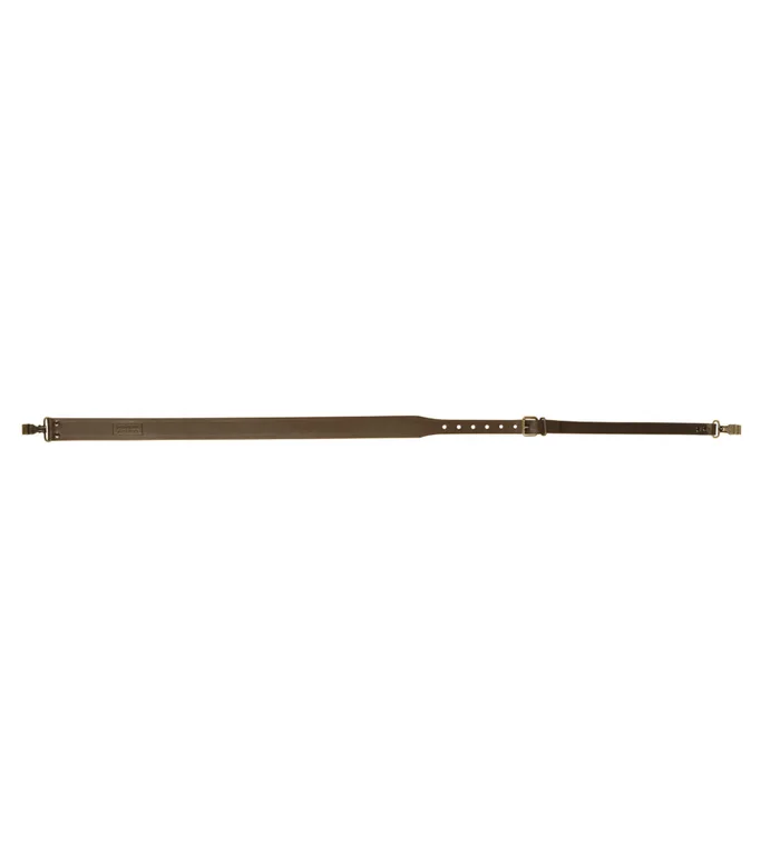 Bretelle fusil en croûte de cuir, mousquetons – Country Sellerie