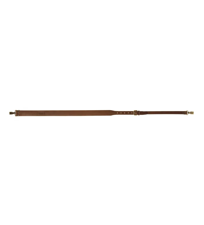 Bretelle fusil en cuir pleine fleur, mousquetons – Country Sellerie