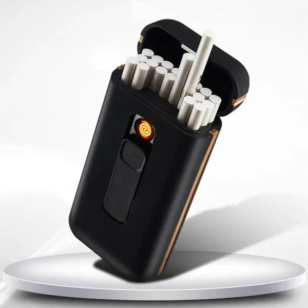 BRIQUET TEMPÊTE AVEC ÉTUI À CIGARETTES