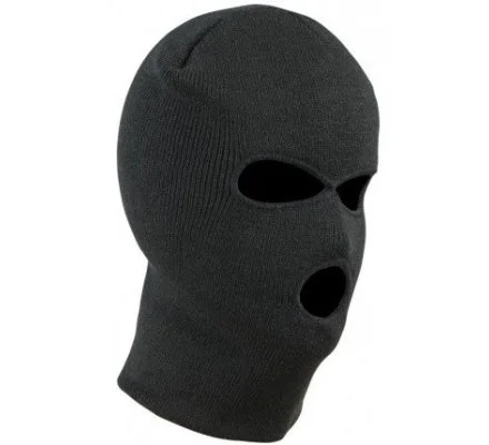 Cagoule trois trous noir PERCUSSION