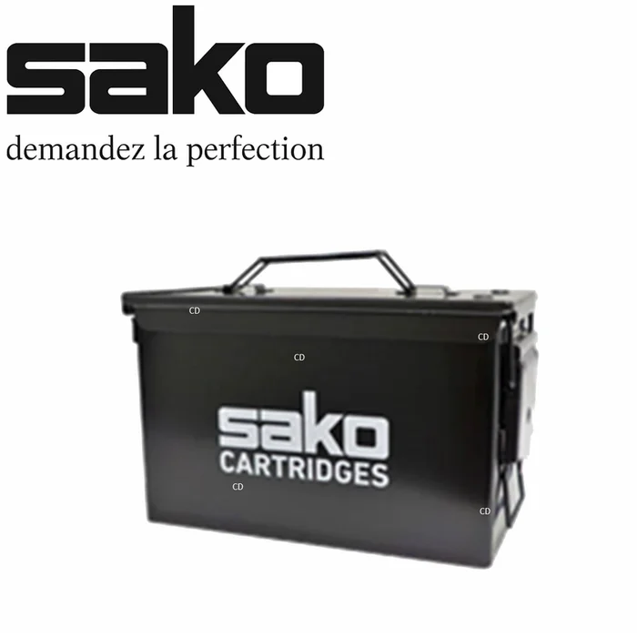 Caisse De Rangement Munitions En Métal M2A1 Noire Sako
