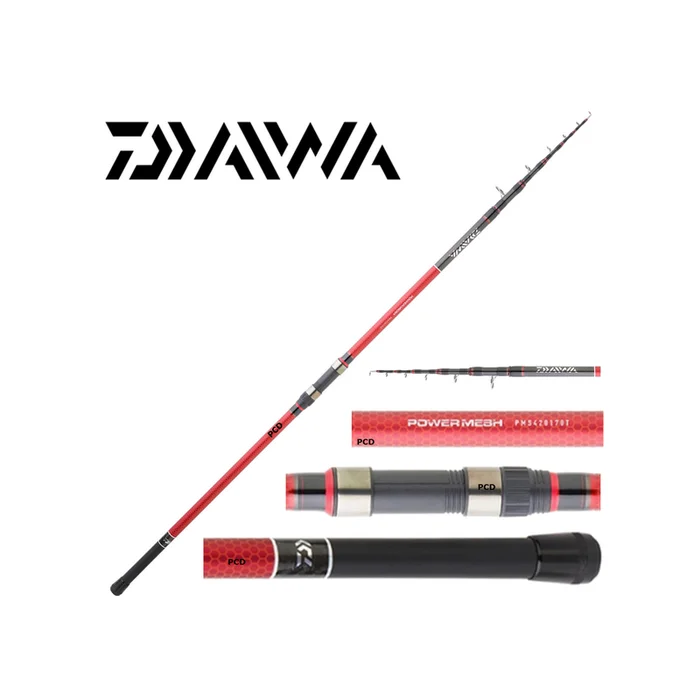 CANNE MER DAIWA POWERMESH TELE SURF 4M50 80-170G