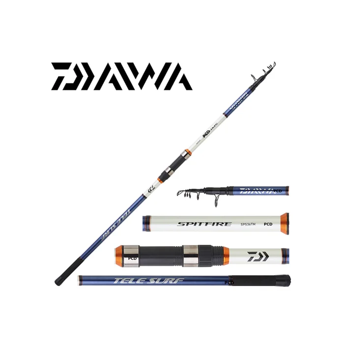 CANNE MER DAIWA SPITFIRE TELE SURF 3M60 50-100G BUSCLE