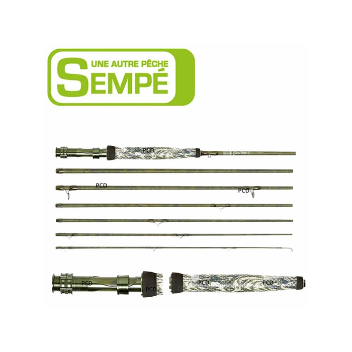 CANNE MOUCHE PIERRE SEMPE 7 BRINS TRIP CAMO 9 PIEDS
