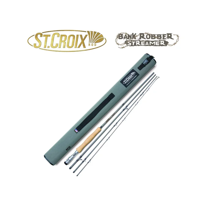CANNE MOUCHE ST CROIX LEGEND BANK ROBBER 9 PIEDS SOIE 5 4 BRINS