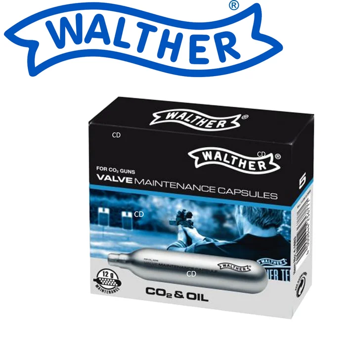 CAPSULES DE NETTOYAGE CO2 12G WALTER PAR 5