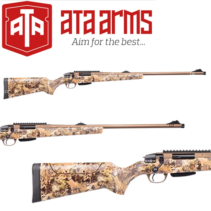 Carabine A Verrou Ata Arms Turqua SYCAR Synthétique Camo Filetée 243 Win